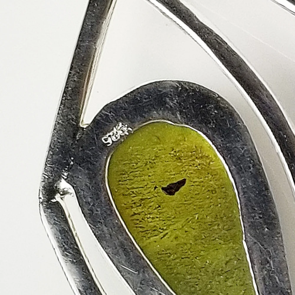 TITANIUM DRUZY GEMSTONE 925 SILVER PENDANT - Picture 8 of 11